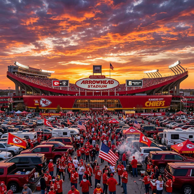 Arrowhead Stadium exterior Kansas City
